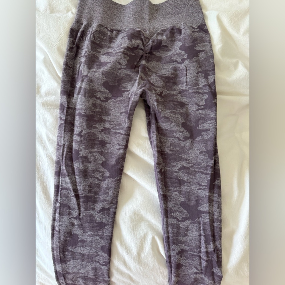 Purple Camouflage Leggings